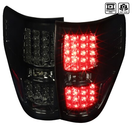Spec-D Tuning 09-12 Ford F150 LED Tail Lights Smoke LT-F15009GLED-TM